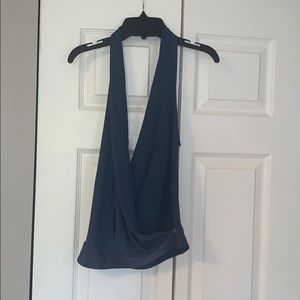 Sexy Elizabeth/Steele Cerulean Blue Halter Top